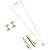 Collana Christian Dior metallo 4 Set Gold Tone Auth BA13645