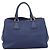 Borsa PRADA Vittero Dino Leather 2way Blu Oro Auth 188726 D'oro - vista 2