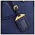 Borsa PRADA Vittero Dino Leather 2way Blu Oro Auth 188726 D'oro - vista 24
