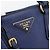 Borsa PRADA Vittero Dino Leather 2way Blu Oro Auth 188726 D'oro - vista 25