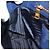 Borsa PRADA Vittero Dino Leather 2way Blu Oro Auth 188726 D'oro - vista 28