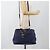 Borsa PRADA Vittero Dino Leather 2way Blu Oro Auth 188726 D'oro - vista 36