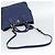 Borsa PRADA Vittero Dino Leather 2way Blu Oro Auth 188726 D'oro - vista 9