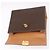 Céline Borsa CELINE Macadam Canvas PVC Pelle Marrone Oro Auth bs35662 D'oro - vista 10