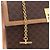 Céline Borsa CELINE Macadam Canvas PVC Pelle Marrone Oro Auth bs35662 D'oro - vista 18