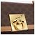 Céline Borsa CELINE Macadam Canvas PVC Pelle Marrone Oro Auth bs35662 D'oro - vista 19