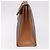 Céline Borsa CELINE Macadam Canvas PVC Pelle Marrone Oro Auth bs35662 D'oro - vista 3