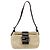 FENDI Zucca Canvas Mamma Baguette Borsa a Spalla Beige Argento Auth 187318A - vista 13