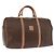 Céline Borsa Boston CELINE in Tela Macadam PVC Pelle Marrone Oro Auth fm5376 D'oro
