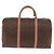 Céline Borsa Boston CELINE in Tela Macadam PVC Pelle Marrone Oro Auth fm5376 D'oro - vista 2