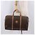 Céline Borsa Boston CELINE in Tela Macadam PVC Pelle Marrone Oro Auth fm5376 D'oro - vista 22