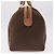 Céline Borsa Boston CELINE in Tela Macadam PVC Pelle Marrone Oro Auth fm5376 D'oro - vista 3