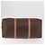 Céline Borsa Boston CELINE in Tela Macadam PVC Pelle Marrone Oro Auth fm5376 D'oro - vista 5