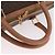 Céline Borsa Boston CELINE in Tela Macadam PVC Pelle Marrone Oro Auth fm5376 D'oro - vista 7