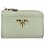 Monedero PRADA de piel Saffiano Verde Menta Oro Auth 187154 Dorado - vista 13