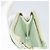 Monedero PRADA de piel Saffiano Verde Menta Oro Auth 187154 Dorado - vista 19