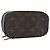 LOUIS VUITTON Monogram Trousse Brush PM Beauty Case M47510 LV Auth 189220 Monogramma