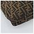 FENDI Zucca Canvas Mamma Baguette Shoulder Bag Black Brown Auth 189068V Marrone Nero - vista 14