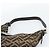 FENDI Zucca Canvas Mamma Baguette Shoulder Bag Black Brown Auth 189068V Marrone Nero - vista 8