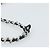 CHANEL COCO Borsa a tracolla con catena Patent White Black CC Auth 189255A Nero Bianco - vista 8