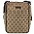 Borsa a Spalla GUCCI GG Canvas Beige Argento 122759 Auth 187751 - vista 2