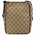 Borsa a Spalla GUCCI GG Canvas Beige Argento 122759 Auth 187751 - vista 3