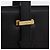 Pasta Business Salvatore Ferragamo em couro preto e dourado Auth BA13557 - vista 17