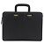 Pasta Business Salvatore Ferragamo em couro preto e dourado Auth BA13557 - vista 2