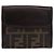 FENDI Zucca Canvas Bifold Wallet Black Brown Auth 187886V - view 2