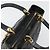 Borsa Christian Dior Canage in pelle di agnello nera e oro Auth yk20520SAV Nero D'oro - vista 6