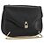 Céline Borsa a Spalla con Catena CELINE in Pelle Nera e Oro Auth 188237 Nero D'oro