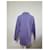 Polo à manches longues en coton vintage Yves Saint Laurent violet clair M  - vue 10