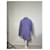 Polo à manches longues en coton vintage Yves Saint Laurent violet clair M  - vue 3