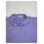 Polo à manches longues en coton vintage Yves Saint Laurent violet clair M  - vue 6