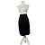 First Vintage Balenciaga Seidenrock mit schwarzem Samtbund