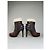 Autre Marque Vintage Etro Leather Wool Ankle Boots Brown Grey EU38 - view 4