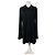 Camicia in rayon vintage con bottoni con logo Fendi nera M Nero