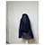 Chemisier vintage Yves Saint Laurent en laine et nylon bleu marine M  - vue 2