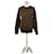Yves Saint Laurent Pull en maille vintage Saint Laurent monogramme FF marron beige L  - vue 1