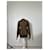 Yves Saint Laurent Pull en maille vintage Saint Laurent monogramme FF marron beige L  - vue 3