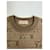 Yves Saint Laurent Pull en maille vintage Saint Laurent monogramme FF marron beige L  - vue 4