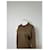 Yves Saint Laurent Pull en maille vintage Saint Laurent monogramme FF marron beige L  - vue 5