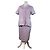 Completo Blazer e Top in Miscela di Seta Testurizzata Vintage Givenchy Lavanda S Porpora
