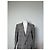 Blazer Vintage Dior in lana e lino da uomo Grigio Nero M - vista 6