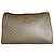 Triomphe Céline Vintage Celine Monogram Canvas Clutch Bag Beige Braun