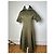 Vintage Marni Wollmischungs-Strickkragenkleid Olive Black S - Ansicht 9