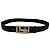 Edge Céline Vintage Celine Ledergürtel Pferd und Kutsche Schwarz Gold Silber