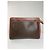 Céline Clutch in pelle Vintage Celine Triomphe Monogram Marrone - vista 11