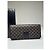 Triomphe Céline Vintage Celine Monogram Canvas Wallet Black Brown Gold - view 6