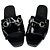Mules Vintage Gucci in vernice nero e argento EU36